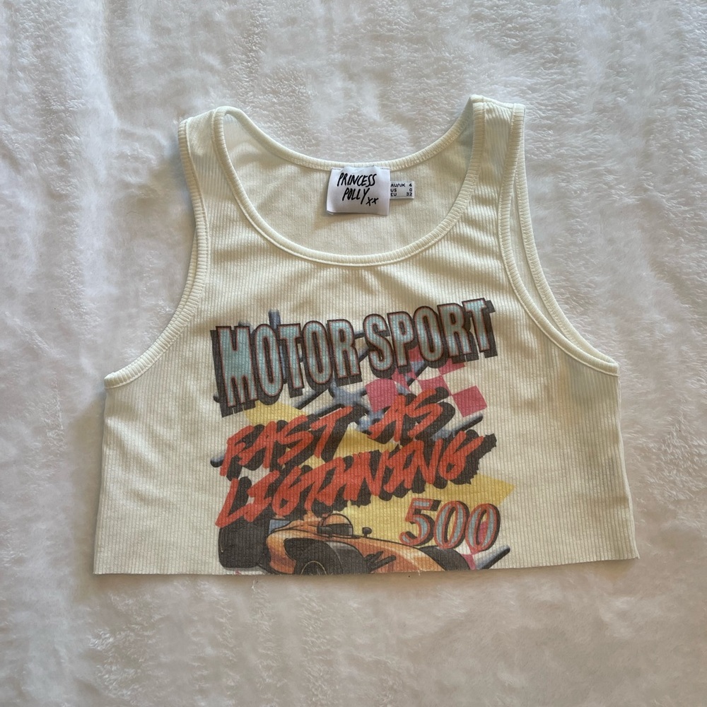 Princess Polly graphic cropped tank